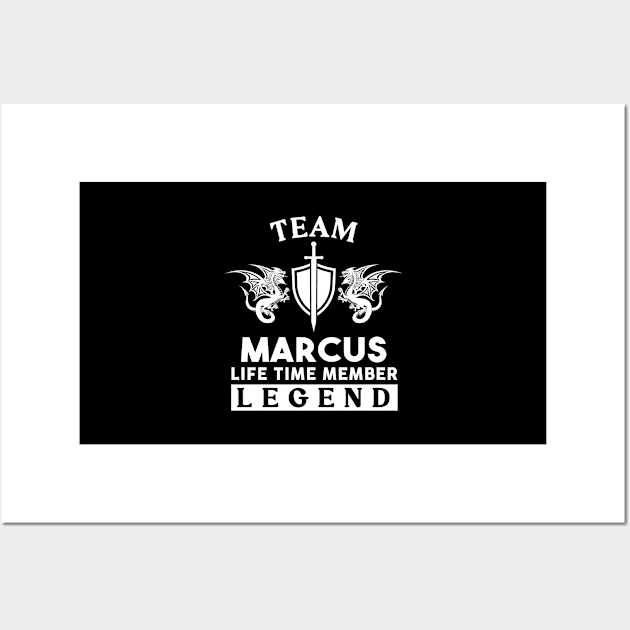 Marcus Name T Shirt - Marcus Life Time Member Legend Gift Item Tee Wall Art by unendurableslemp118